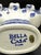 Mid-Century Modern Vintage Bella Casa by Ganz Blue White Ceramic Floral Tulip Fan Vase For Sale - Image 3 of 3