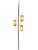 Mid-Century Modern Mid-Century Modern 1960s 3-Light Tension Pole Lamp With Amber Lantern Shades For Sale - Image 3 of 8