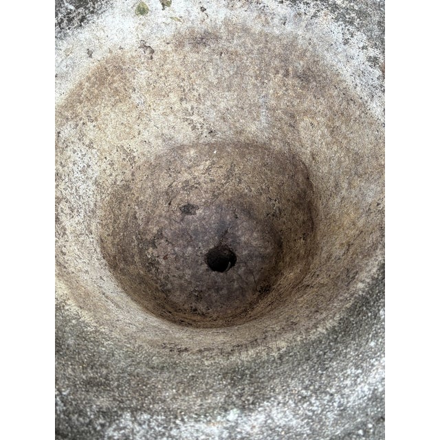 Mid 20th Century Cast Stone Acanthus Garden Urn — Mid Century For Sale - Image 5 of 5