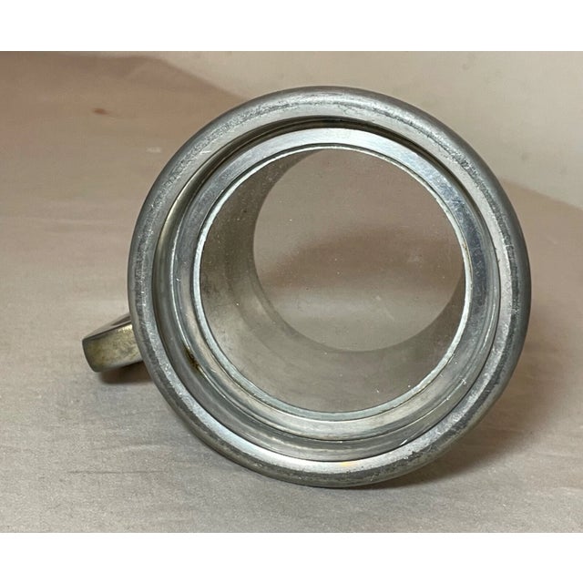 Metal Vintage NNJR 1958 Annual Sports Car Club Pewter Glass Trophy Award Mug Cup For Sale - Image 7 of 9