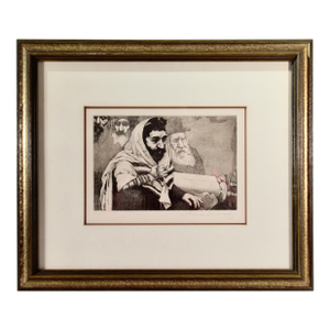 Charles Bragg The Reading Of The Torah C. 1970 Reproduction Print