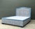 Vintage Upholstered Queen Bed Frame For Sale - Image 4 of 13
