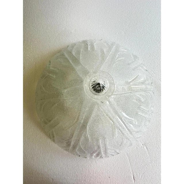 Venetian Vintage Trasparent Graniglia Murano Glass Flush Mount by Simoeng for Simoeng, in Exhibition Piece conditions....