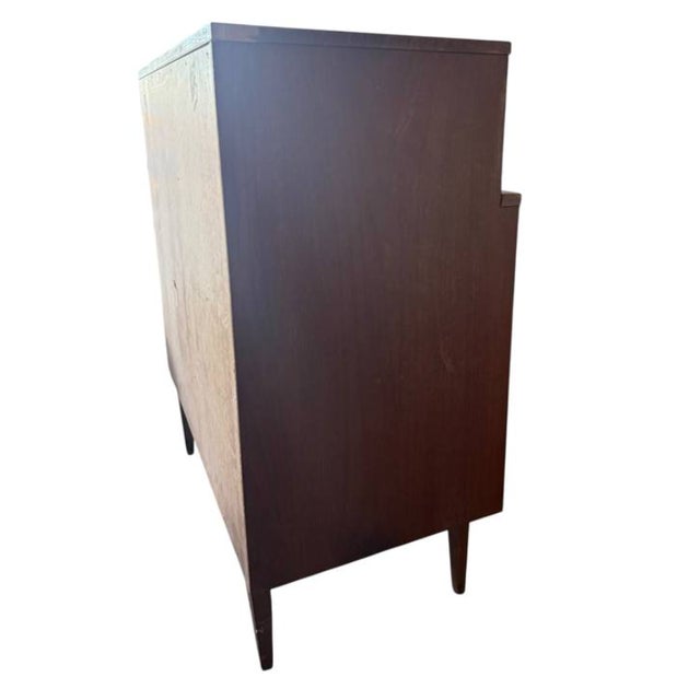 Vintage Lane High Boy Dresser Bureau Solid Maple MCM 40.5x18x38” For Sale - Image 9 of 14