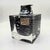 Stunning Very Rare Lighter in Murano Glass by Mandruzzato. Glossy Black Glass with elegant Silver Accents creating a...