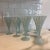 Italian Stunning Italian Pale Blue Frosted and Handpainted Water Goblets- Set of 10 For Sale - Image 3 of 6