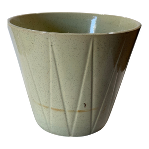 1950s Bauer Speckled Mint Green #10 Pinnacle Mid Century Modern Planter