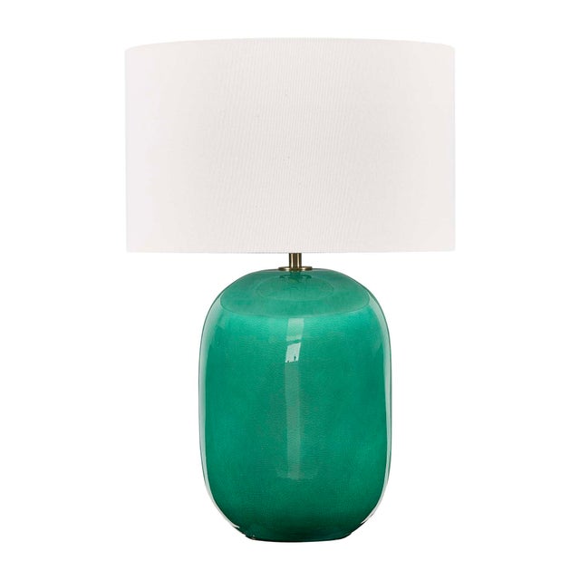 Uttermost Hollis Teal Table Lamp For Sale - Image 4 of 6