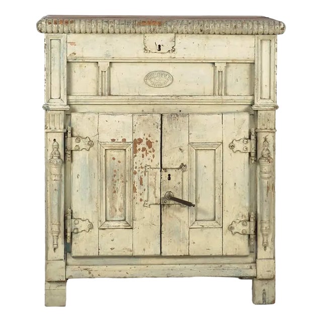 Antique Wooden Refrigerator, 1900 For Sale