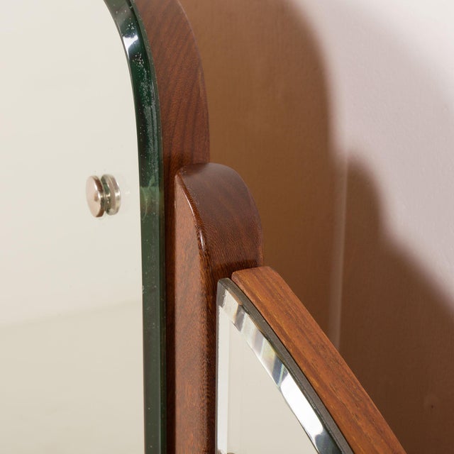 Brown Mid-Century Dressing Table with Adjustable Mirrors, Norway, 1960s For Sale - Image 8 of 17