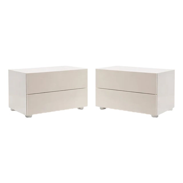 Pair Of Poliform Dream Bedside Tables Cddr2 by Emmanuel Gallina, Attributed For Sale