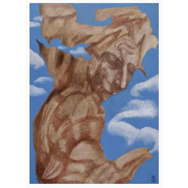 Early 21st Century Valeriya Shebelnichenko, Satyr, Mixed Media on Canvas, 2023 For Sale - Image 5 of 5