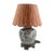 Chinese porcelain lamp 13" to base of lamp by 9" diameter.