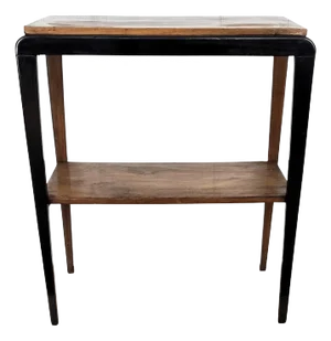 Art Deco Mid-Century Italian Wooden Bar Side Cocktail Table, 1940s