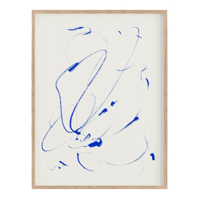Framed Contemporary Abstract Lines Giclee Print For Sale