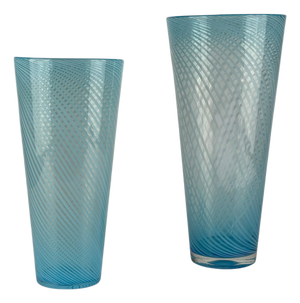 Murano Glass Vases by Gio Ponti, Italy, 1970s, Set of 2