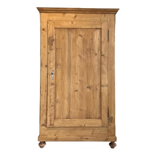 Biedermeier Cabinet in Natural Wood For Sale