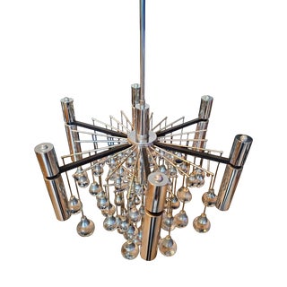 Vintage Chandelier from Sciolari, 1970s For Sale