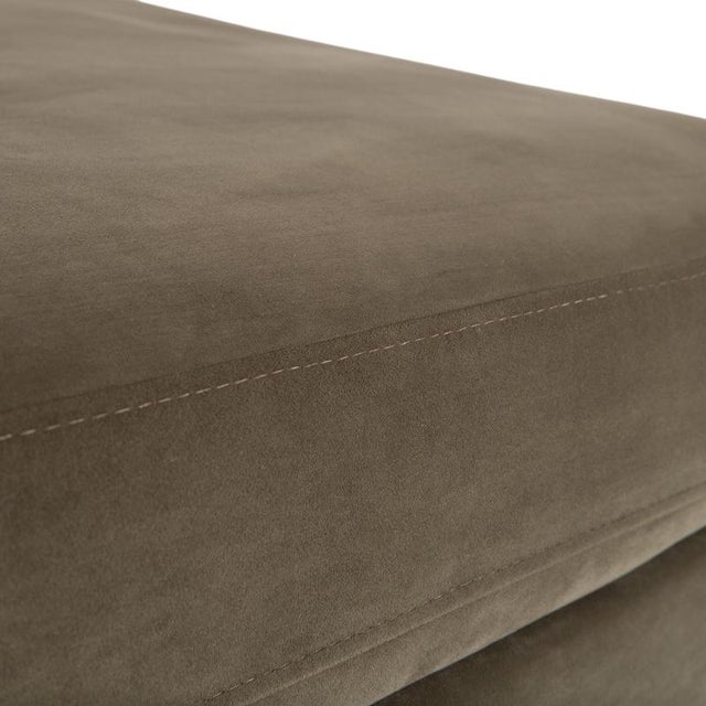 Scandinavia 3-Seater Sofa and Ottoman in Olive Green Upholstery from Bolia, Set of 2 For Sale - Image 4 of 18