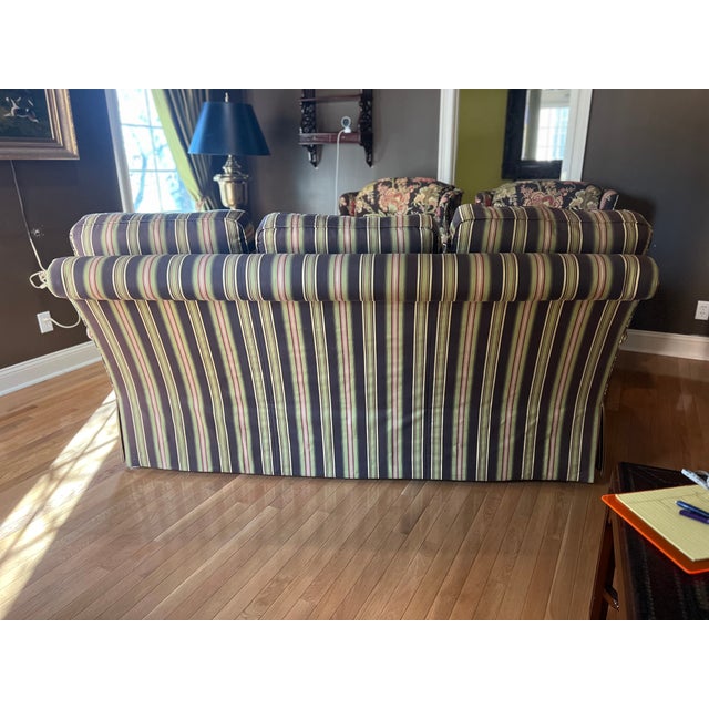 Wesley Hall Furniture Early 21st Century Upholstered Sofa Attributed to Wesley Hall For Sale - Image 4 of 6