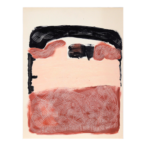 Lace Swirls - Abstract Expressionist Composition in Acrylic on Paper by Ricardo De Silva