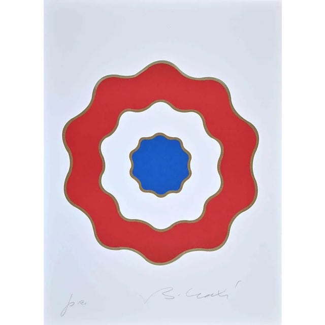 The Cockade is an original lithograph on paper realized by the Italian politician Bettino Craxi in 1989. Original...