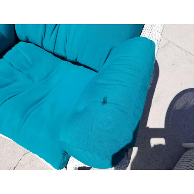 Lloyd Flanders Loom Wicker Lounge Chairs For Sale - Image 9 of 13