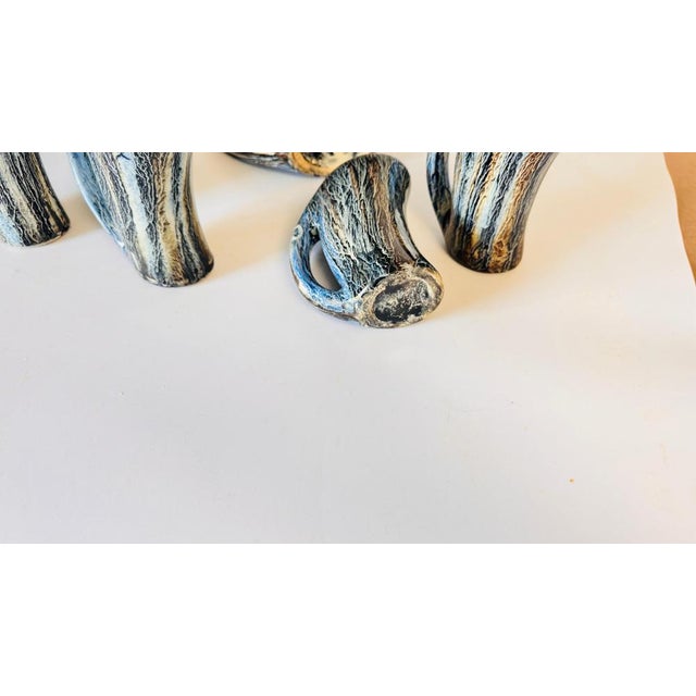 Vintage Ceramic Orangeade Set with Pitcher and Mugs from Vallauris, 1960s, Set of 7 For Sale - Image 3 of 13