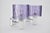 Mid 20th Century Vintage Mid Century Modern Amethyst Wall Sconces Silver Lights | Fixtures Bedside Purple French Ice Glass - a Pair For Sale - Image 5 of 9