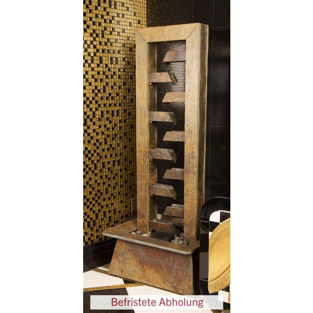 French Modern Slate Stone Fountains, 2000s, Set of 2 For Sale - Image 10 of 15