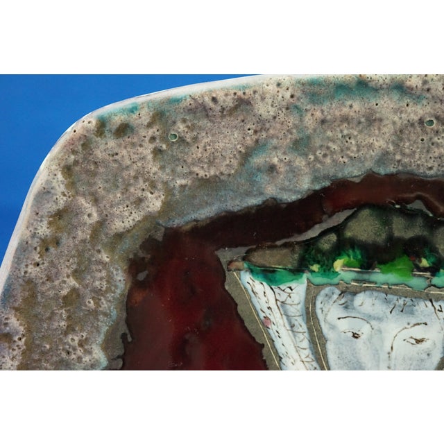 Vintage Sardinian Futurist Ceramic Plate by Melchiorre Melis, 1930s For Sale - Image 12 of 18