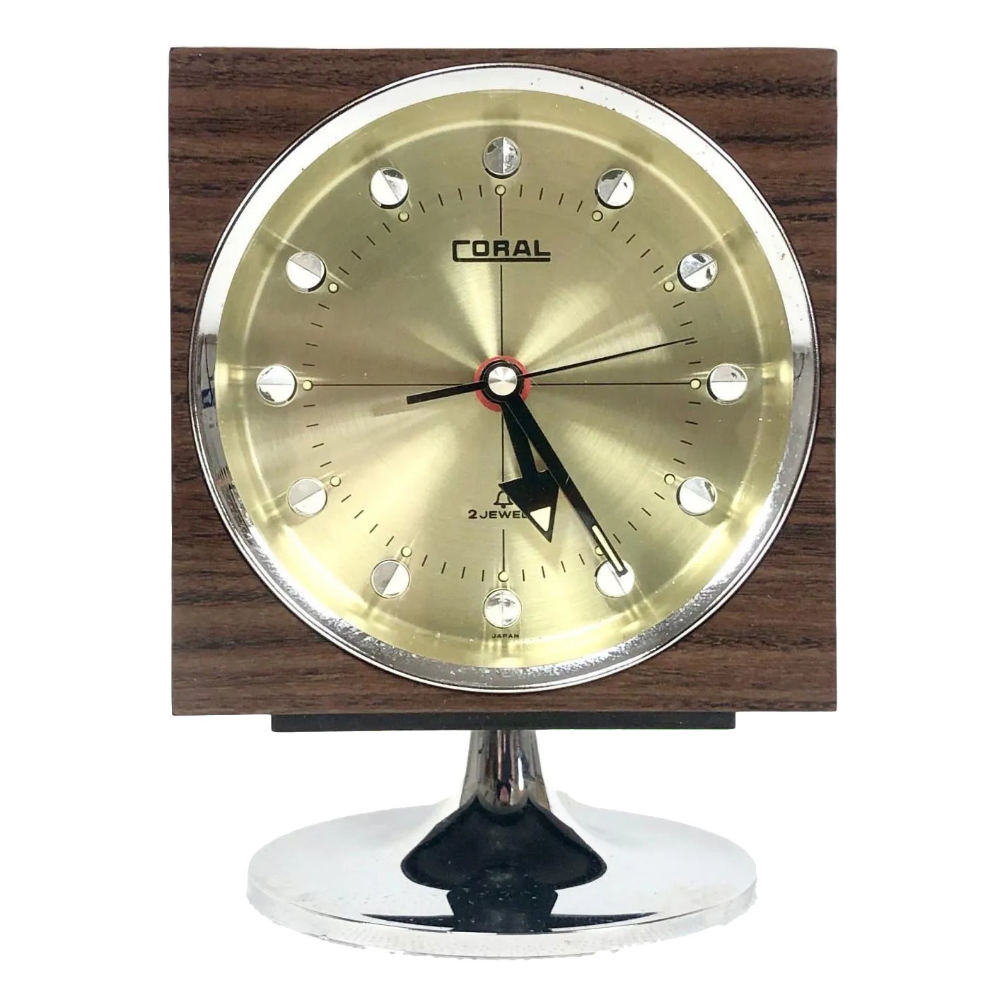 Tokyo Tokei 東京時計 キューブクロック 70s ミッドセンチュリー Space Age Tulip Tokyo Tokei Clock from Coral, 1960s | Chairish