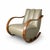 Swedish Art Deco Leather Rocking Chair, 1930s For Sale - Image 3 of 5
