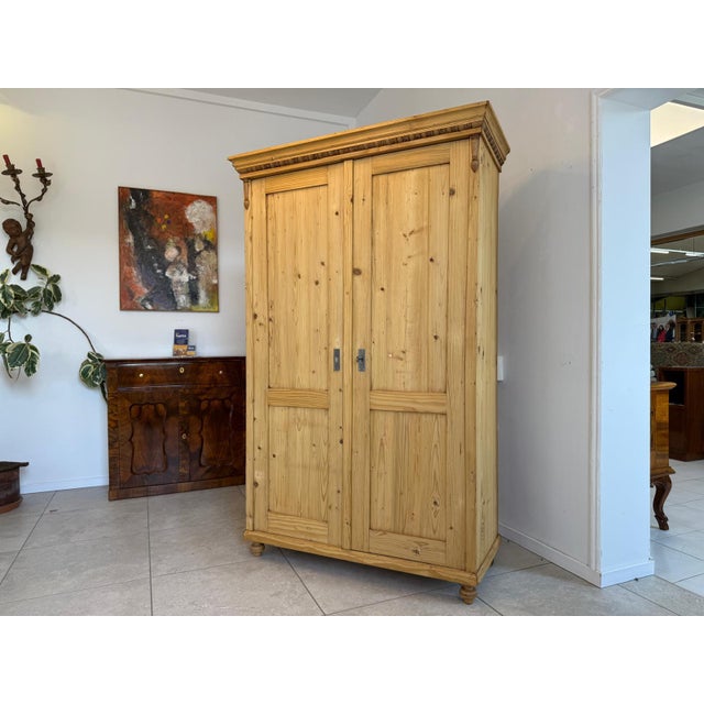 Gründerzeit Farmhouse Cabinet in Natural Wood For Sale - Image 9 of 9