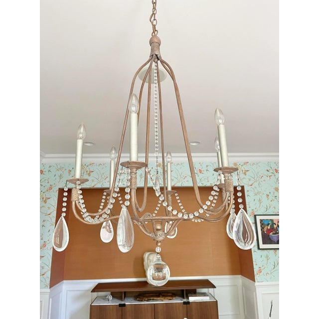 2000s Hart Associates Birdcage Crystal Chandelier For Sale - Image 12 of 12
