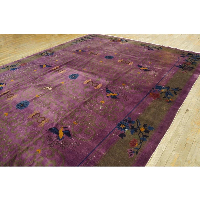 1920s Chinese Art Deco Carpet ( 9' 9'' x 13' 8'' - 295 x 415 cm ) For Sale - Image 4 of 6