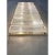 Glass Elegant Italian Diamanté Murano Glass and Brass Flush Mount Wall Sconce Pair For Sale - Image 7 of 8