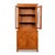 Display cabinet, France, circa 1835, cherry wood; upper section removable, two-door with curved glass panes; lower section...