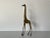 Mid-Century Modern 70"s Vintage Art Handmade Solid Brass Giraffe Sculpture/ Sold For Sale - Image 3 of 13