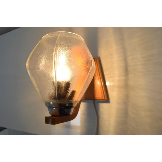 1960s Mid-Century Wall Lamp by Drevo Humpolec, 1960s For Sale - Image 5 of 14