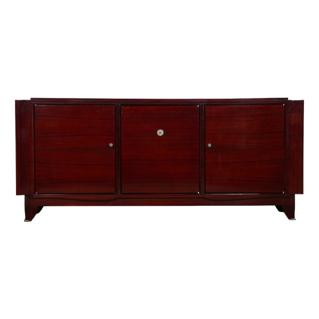 Art Deco Brown Wooden Sideboard, 20th Century For Sale