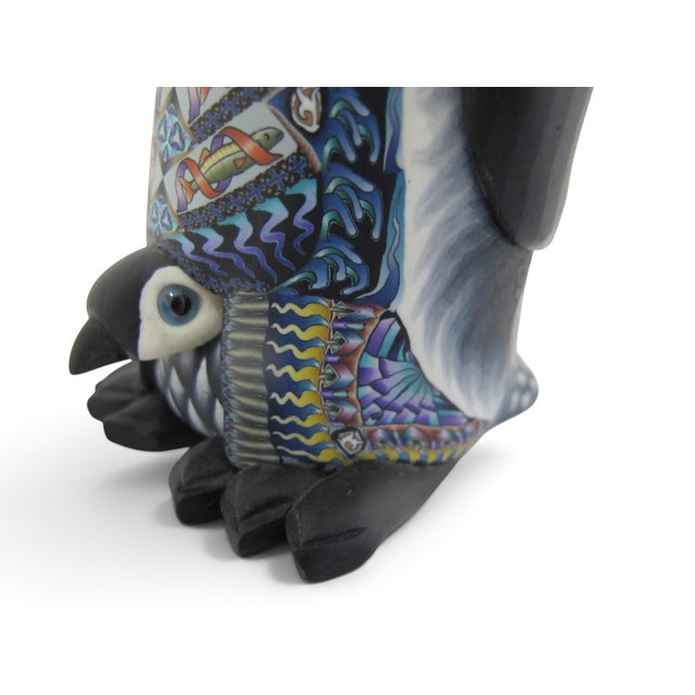 Sculpture Materials Jon Stuart Anderson Polymer Millefiori Clay Mother Penguin Baby Chick Sculpture For Sale - Image 7 of 12