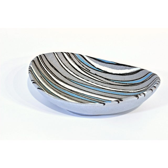 1960's Modernist Hand Painted Italian Bitossi Ceramic Bowl For Sale In Raleigh - Image 6 of 9