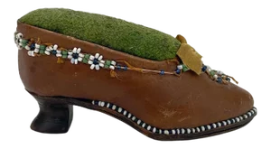 Antique Early 20th Century Shoe Pin Cushion