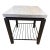 Travertine "Tempo" End Table Attributed to Bernhardt For Sale