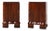 Art Deco Nightstands in Walnut, Italy, 1920s, Set of 2 For Sale