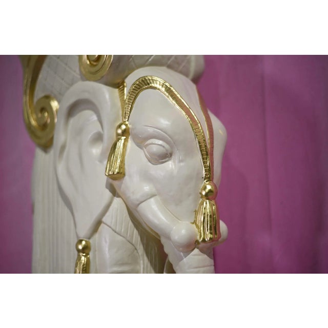 Vintage Ceramic Elephant Tables a Pair - Newly Refinished For Sale - Image 4 of 10