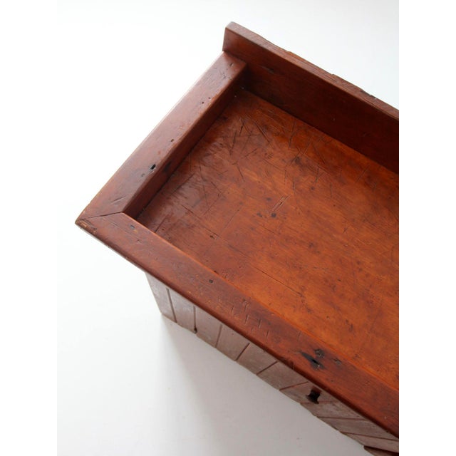 Antique Primitive Wood Dry Sink Cabinet For Sale - Image 14 of 17