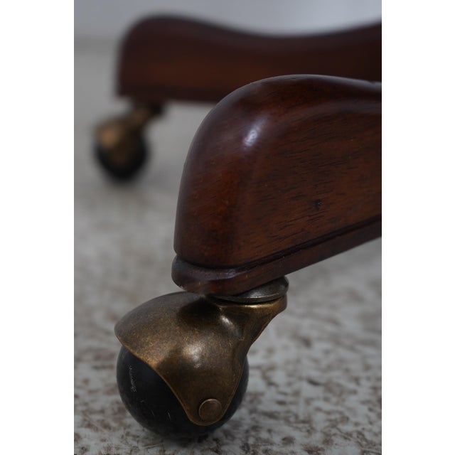 Brown Maitland Smith Leather Office Chair Model 1015 For Sale - Image 8 of 12