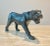Black Leather Panther Sculpture For Sale - Image 8 of 11